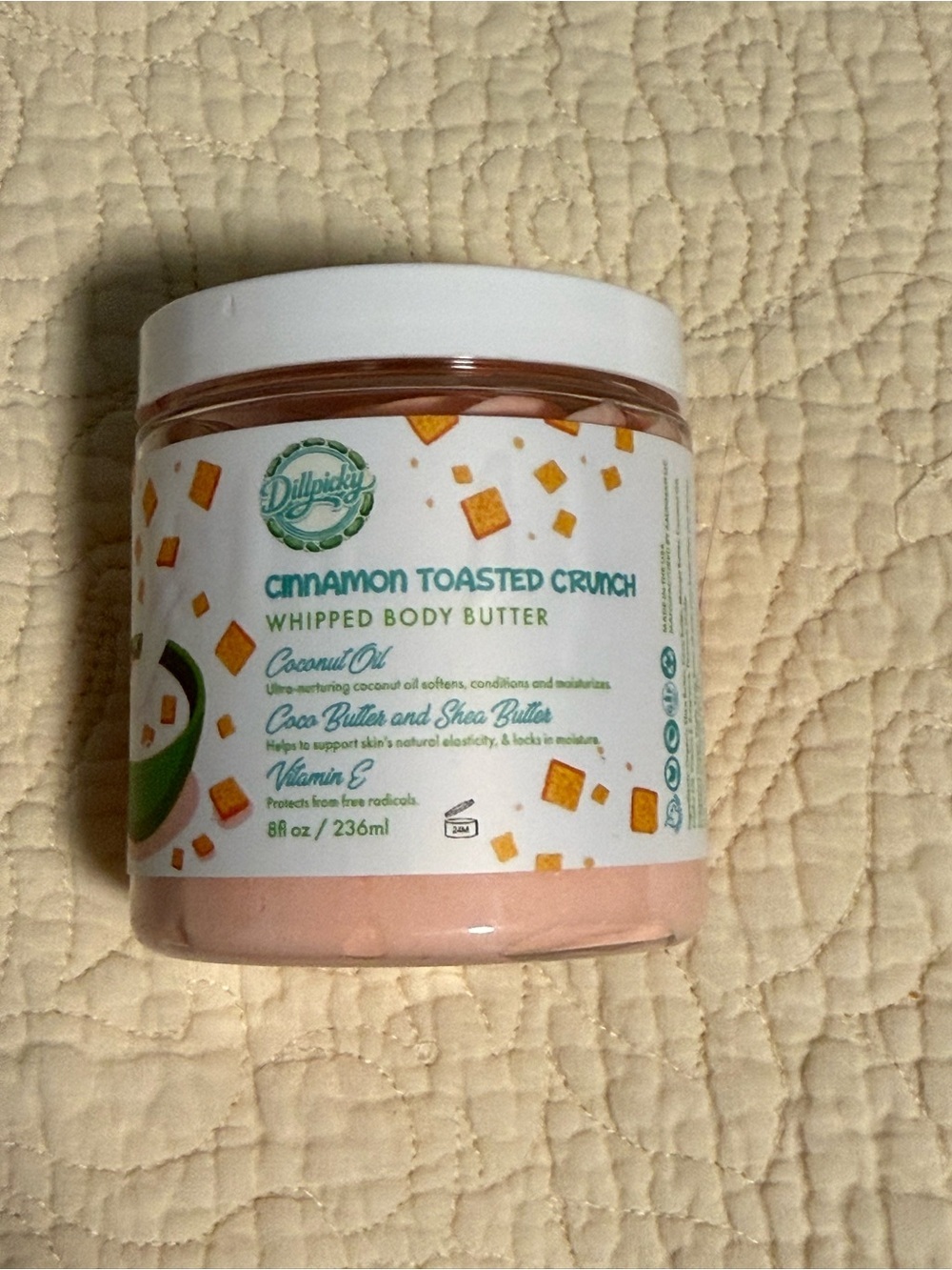 Aminnah/Dillpicky collab “Cinnamon Toasted Crunch” Whipped Body Butter!